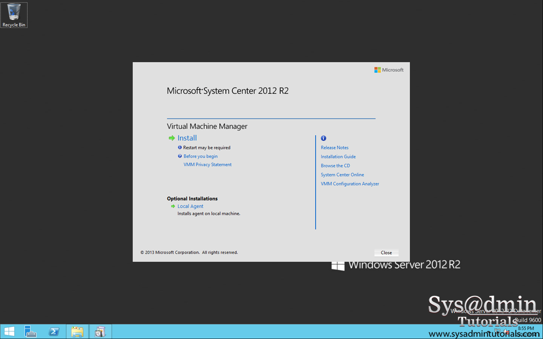 Microsoft System Center 2012 R2 Virtual Machine Manager