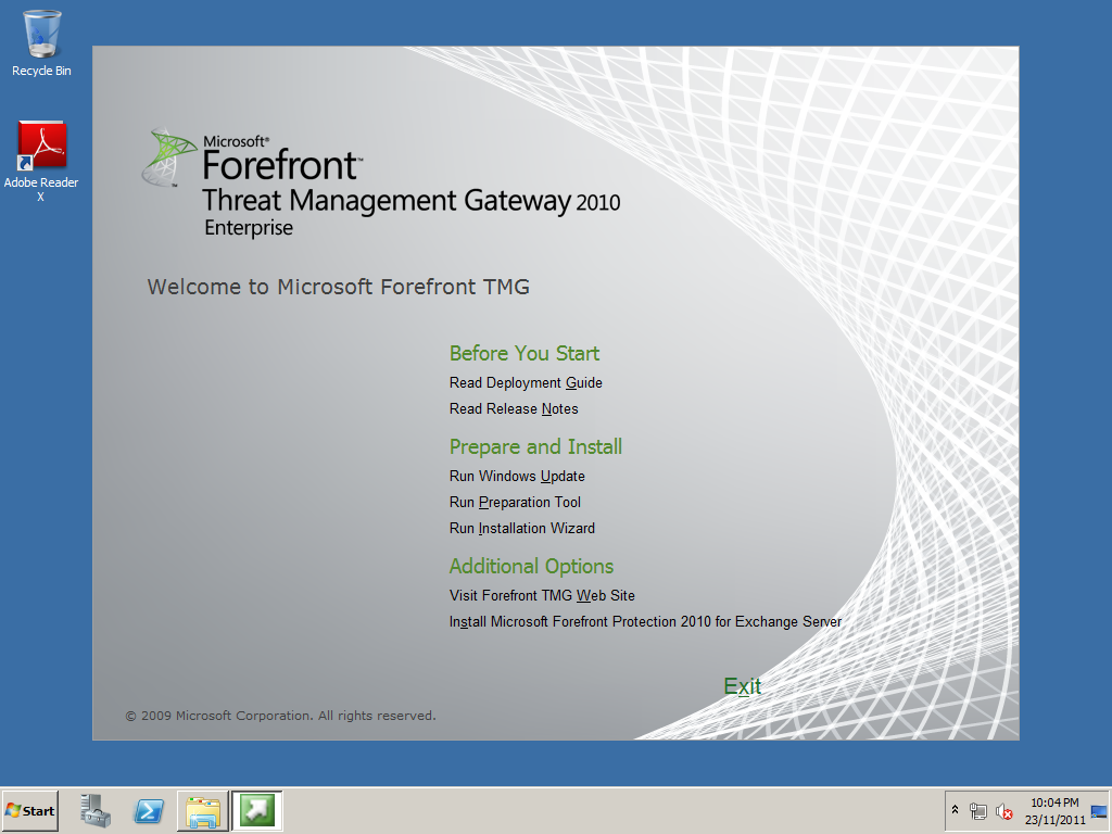 Microsoft Forefront Threat Management Gateway 2010