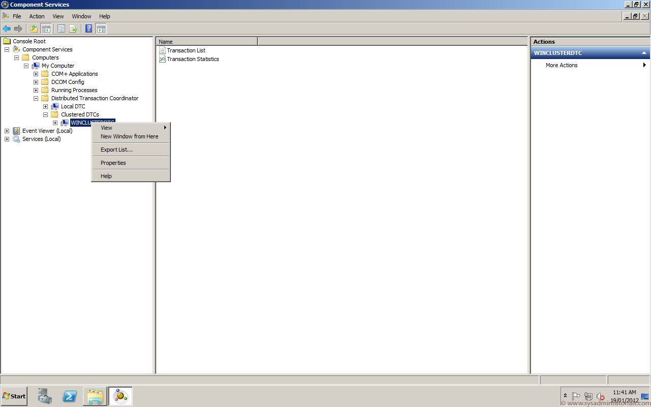 Windows Failover Cluster MSDTC Resource