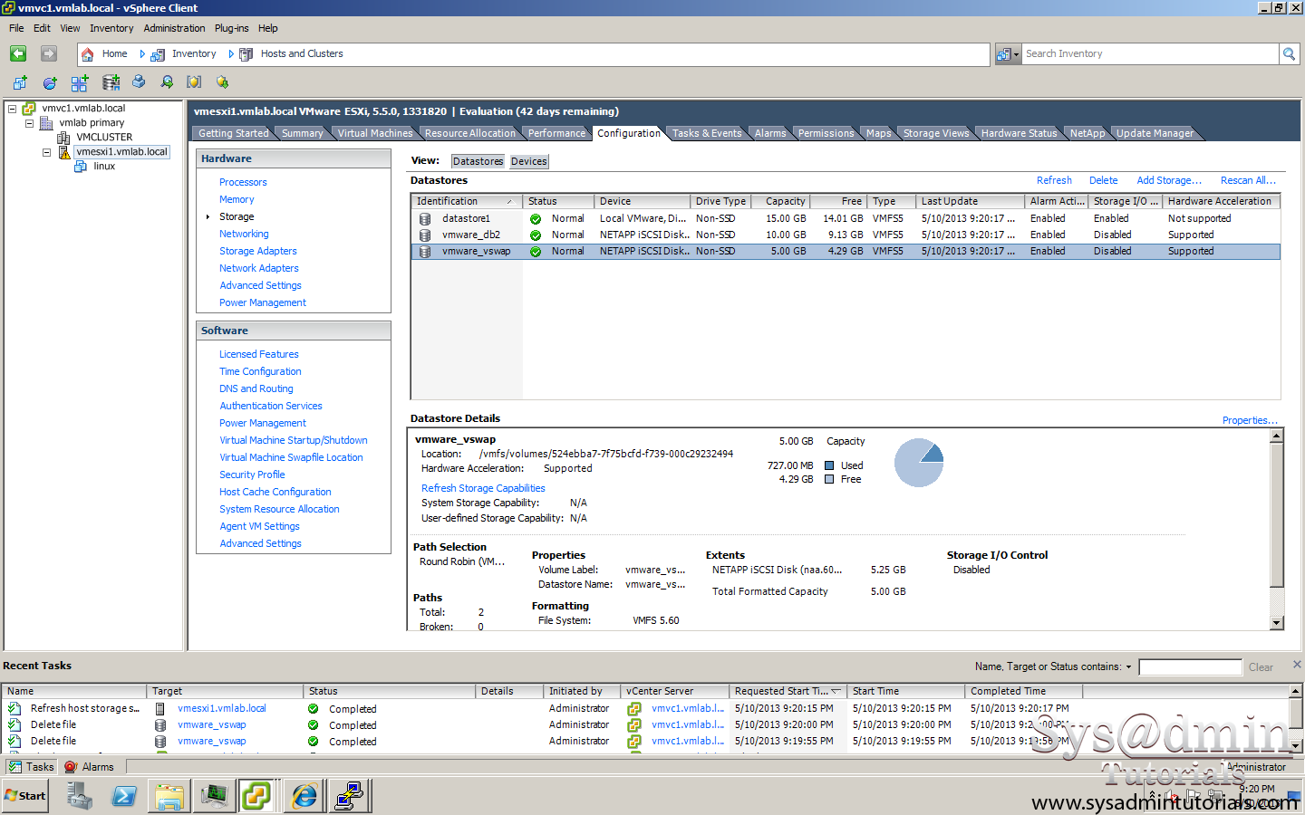 VMware Lun Space Reclaim